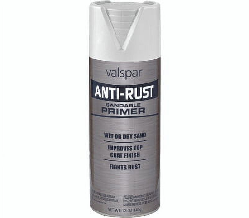 Valspar 68227 Anti Rust White Sandable Primer Spray