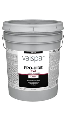 Valspar 91112 White Pro-Hide Interior Latex PVA Primer & Sealer, 5 ...