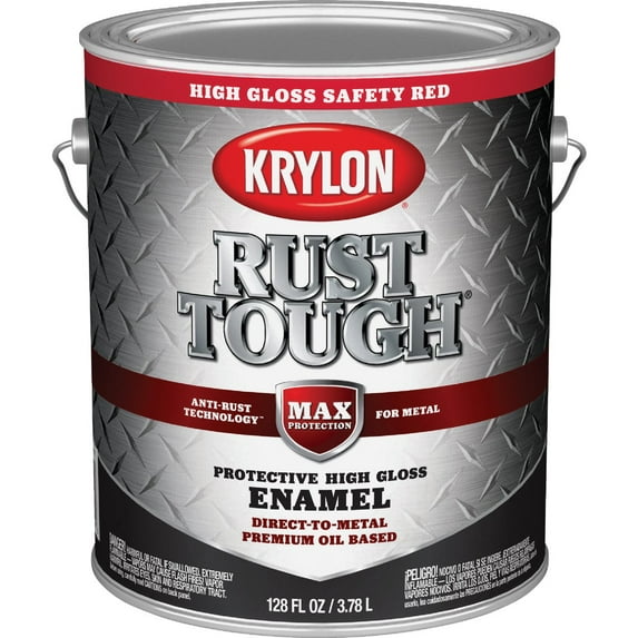 Valspar Anti-Rust Armor Enamel - Durable, High Gloss, Rust Control - 1 Gal, Red, Spray — Residential Use, Standard Application