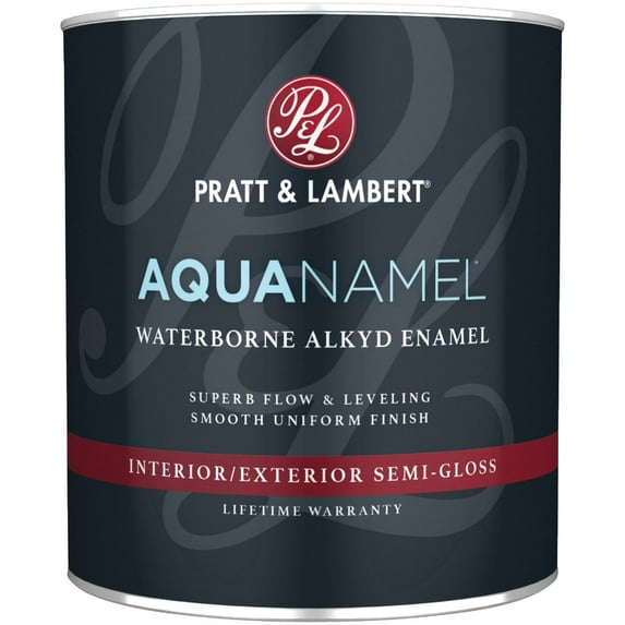 Valspar AquaNamel White Semi-Gloss Enamel Household Paint, 1 qt