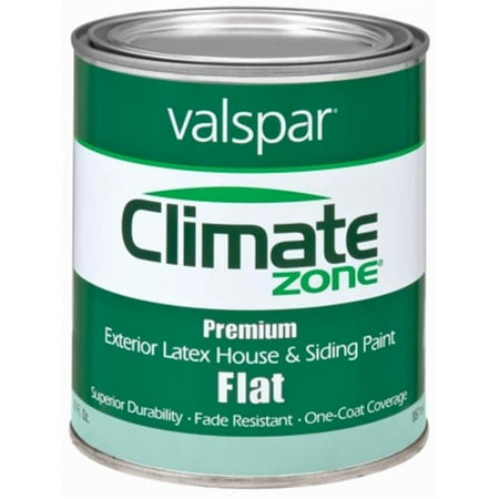Valspar Climate Zone Flat White Paint and Primer in One Exterior 1 gal ( Pack of 1)