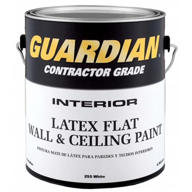 Valspar Brand 1 Gallon Flat White Contractor Grade Interior Latex Wall &amp; Ceiling Pack of 4
