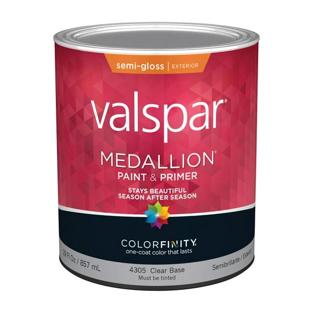 Valspar Medallion 100 Acrylic Paint & Primer SemiGloss Exterior House