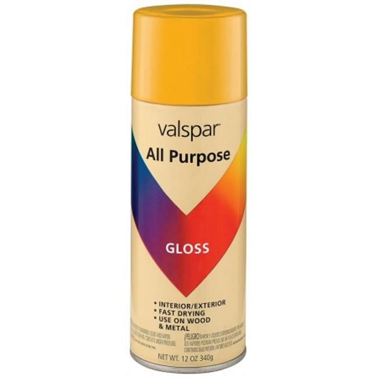 Valspar Brand 46564011 SP 12 Oz Gold Gloss All Purpose Spray Paint Pack of 6