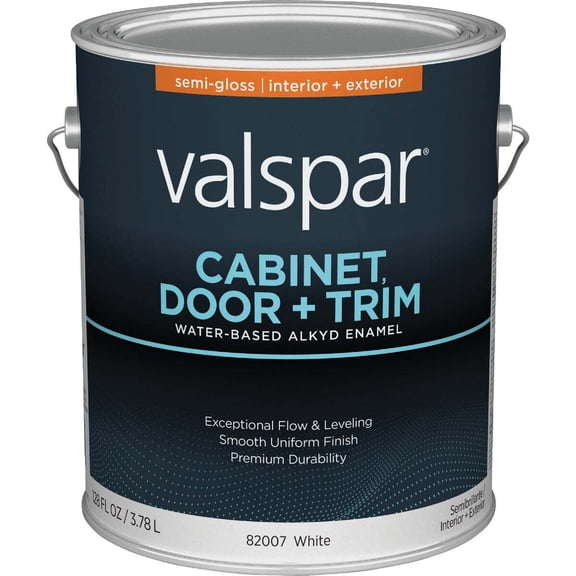 Valspar Cabinet, Door, & Trim Int S/G White Enamel 028.0082007.007