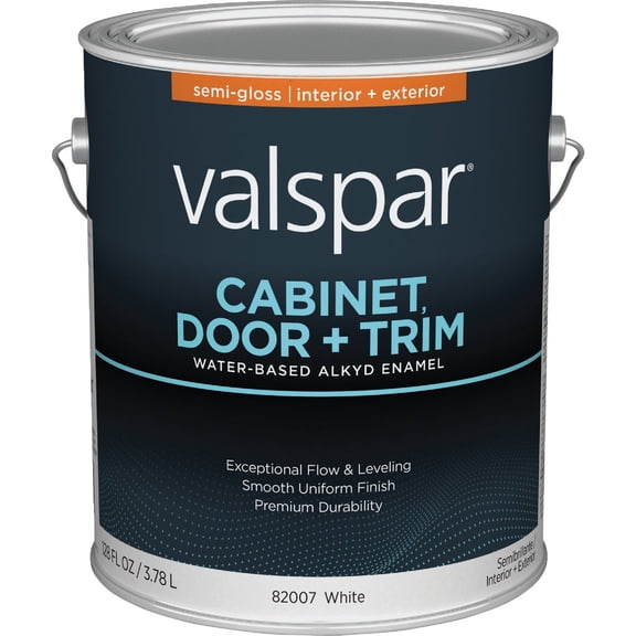 Valspar Cabinet, Door & Trim Waterborne Alkyd Interior/Exterior Enamel - Pack of 8