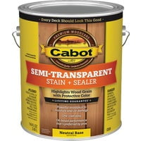 Valspar/Cabot Inc. Cabot Semi-Transparent Deck & Siding Exterior Stain & Sealer, Case of 8