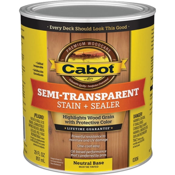 Valspar/Cabot Inc. Cabot Semi-Transparent Stain + Sealer - Single Pack