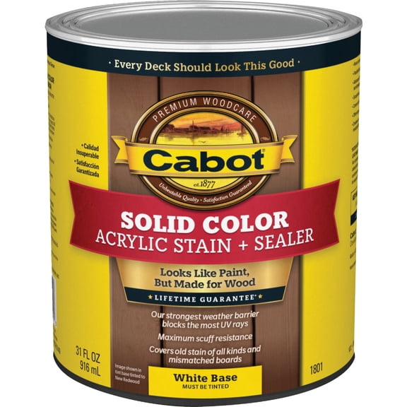 Valspar/Cabot Inc. Cabot Solid Color Acrylic Stain + Sealer - Pack of 2