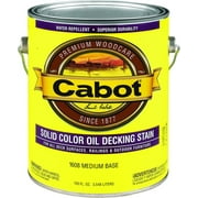 Valspar Cabot Solid Color Oil Based Decking Stain Wood Finish, 120 fl oz
