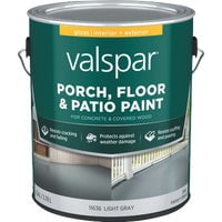 Valspar Latex Porch, Floor & Patio Paint Light Gray Concrete Paint - Pack of 2 Pro Bulk Pack