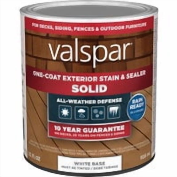 Valspar One-Coat Solid Deck Stain - Pack of 3