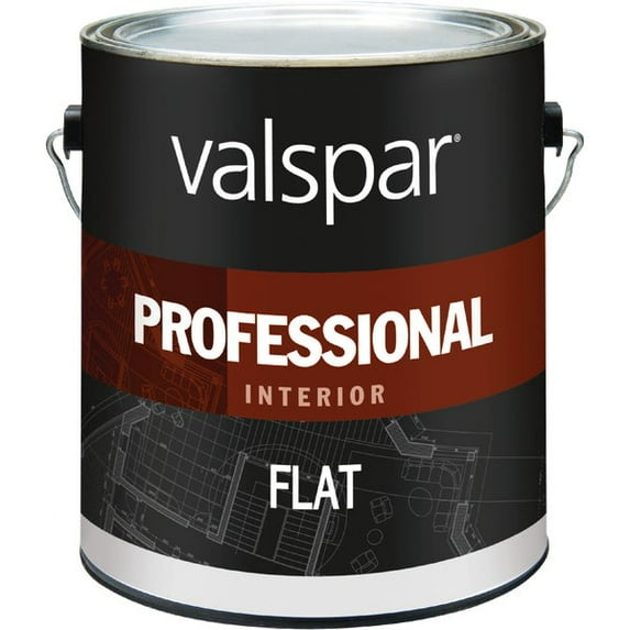 Valspar Paint 11600 Interior High Hide Latex Paint White Flat, 1 Gallon