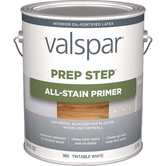 Valspar Prep Step 1 Gal. White All Stain Primer (Acrylic Alkyd) 044.0000985.007