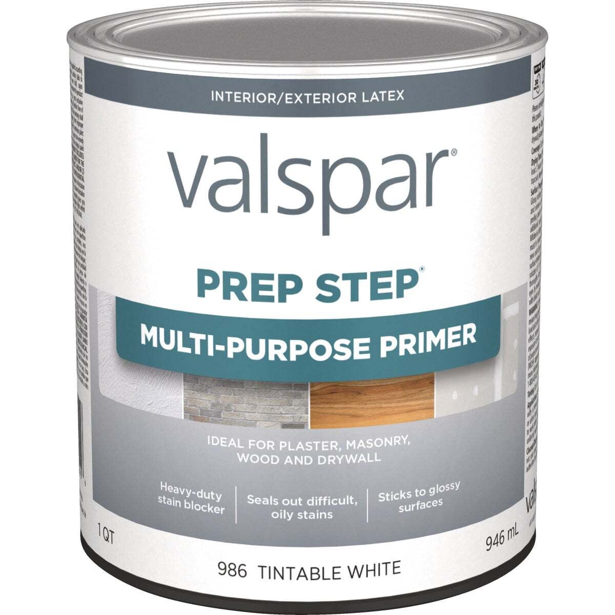 Valspar Prep Step 1 Qt. White Multi-Purpose Primer  (Latex) 044.0000986.005