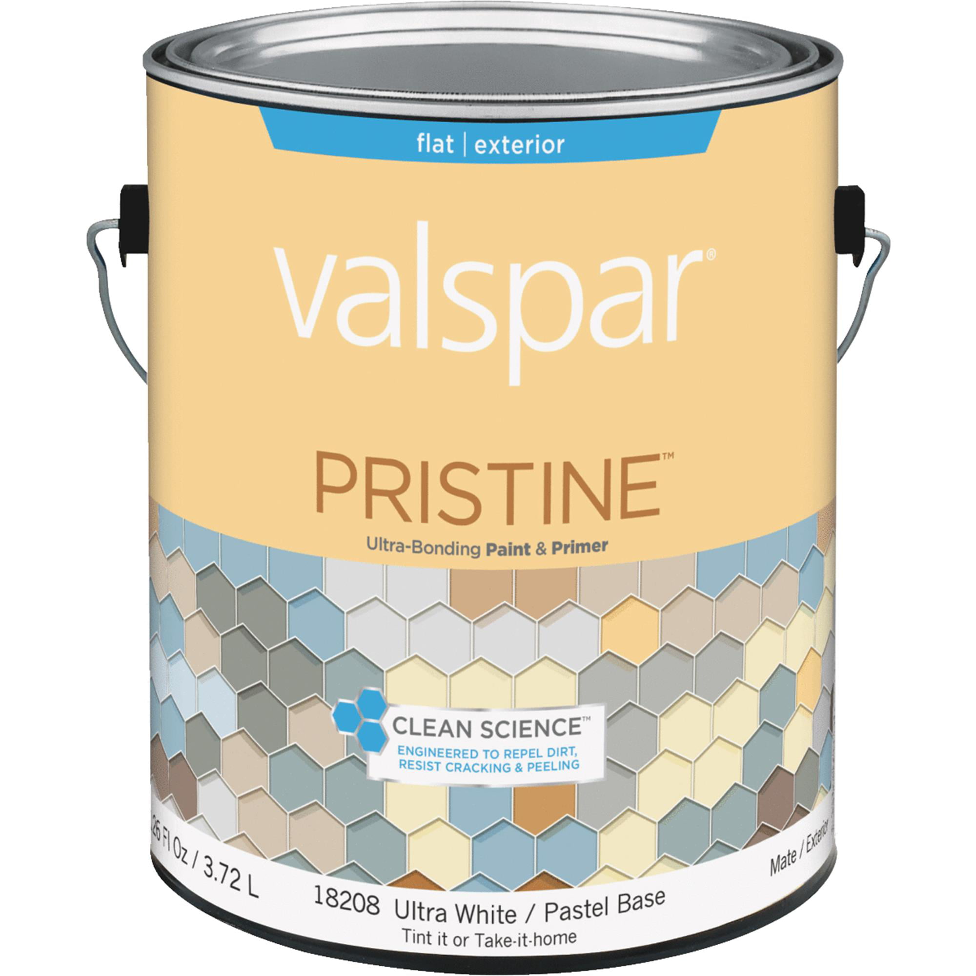 Valspar Pristine White Enamel Paint Exterior and Interior 1 gal