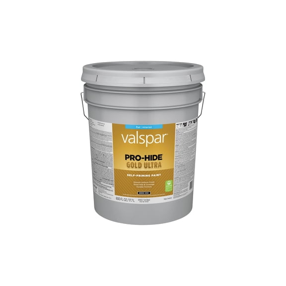 Valspar Pro-Hide Gold Ultra Zero VOC Latex Flat Interior Wall Paint - Pack of 1