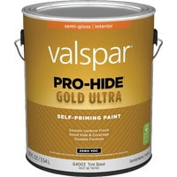 Valspar Pro-Hide Gold Ultra Zero VOC Latex Semi-Gloss Interior Wall Paint - Single Pack