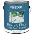 thumbnail image 1 of Valspar Porch & Floor Enamel - Self Priming, Durable, Satin, Latex - 1 Gal, Light Gray, 1 of 2