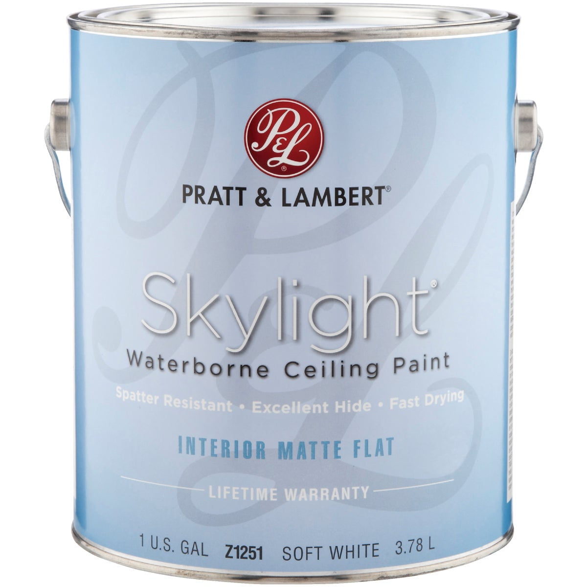Valspar Skylight Latex Matte Flat Ceiling Paint, Soft White, 1 Gal.