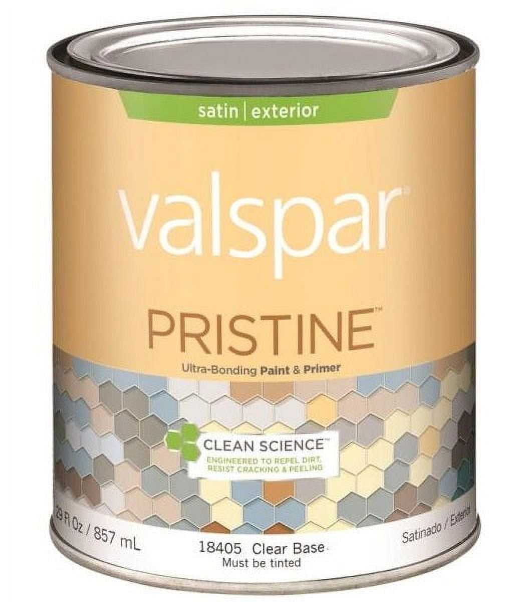 Valspar Valspar 18405 Pristine Ultra Bonding Paint + Primer, 1 Quart, Satin