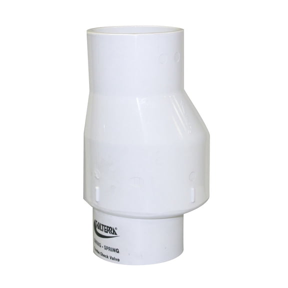 Valterra 200-30 PVC Swing/Spring Combination Check Valve, White, 3" Slip CA2