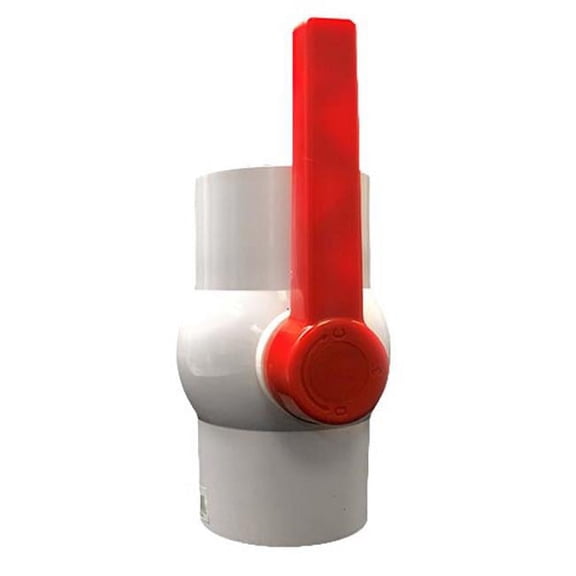 Valterra 700-30 3 in. Ball Valve Slip x Slip Single Handle PVC, White