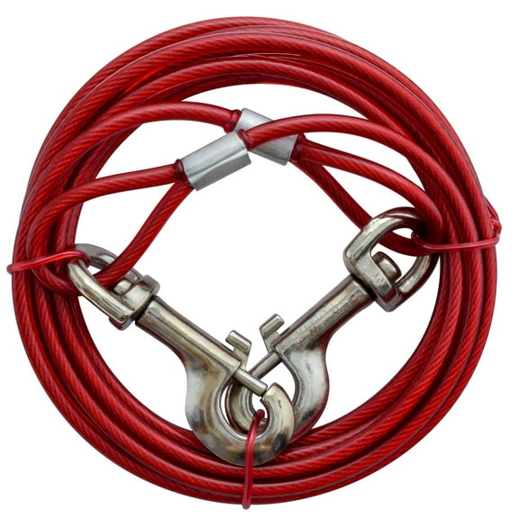 Valterra A10-2010VP Pet Leash 10Ft Length Red Cable Type For Dogs Up To 100lbs