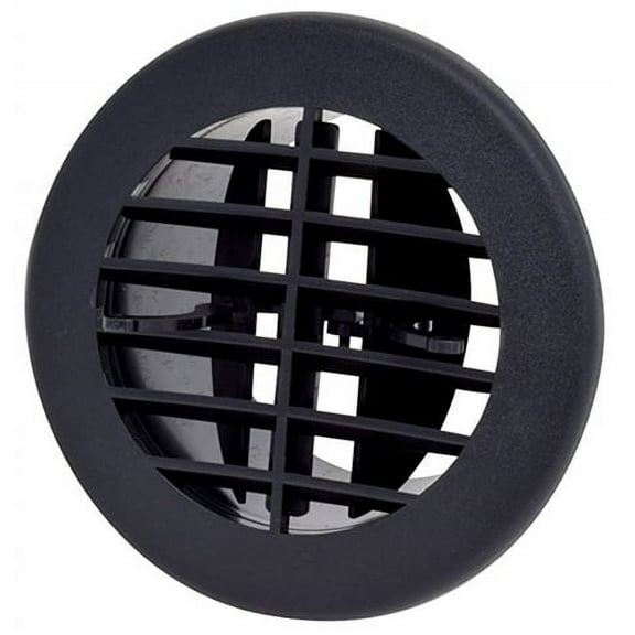 Valterra A10-3353VP Air Vent With Damper - Black - 4"