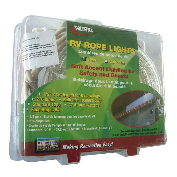 Valterra A30-0650 Rope Light - 18', Clear