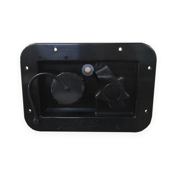 Valterra Black Gravity City Water Fill Dish Check Valve RV Trailer Marine 2001BK