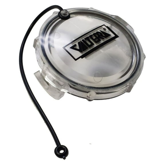 Valterra Clear Waste Valve Sewer Cap Bayonet 3" with strap Travel Trailer Motorhome RV - T1020CLR