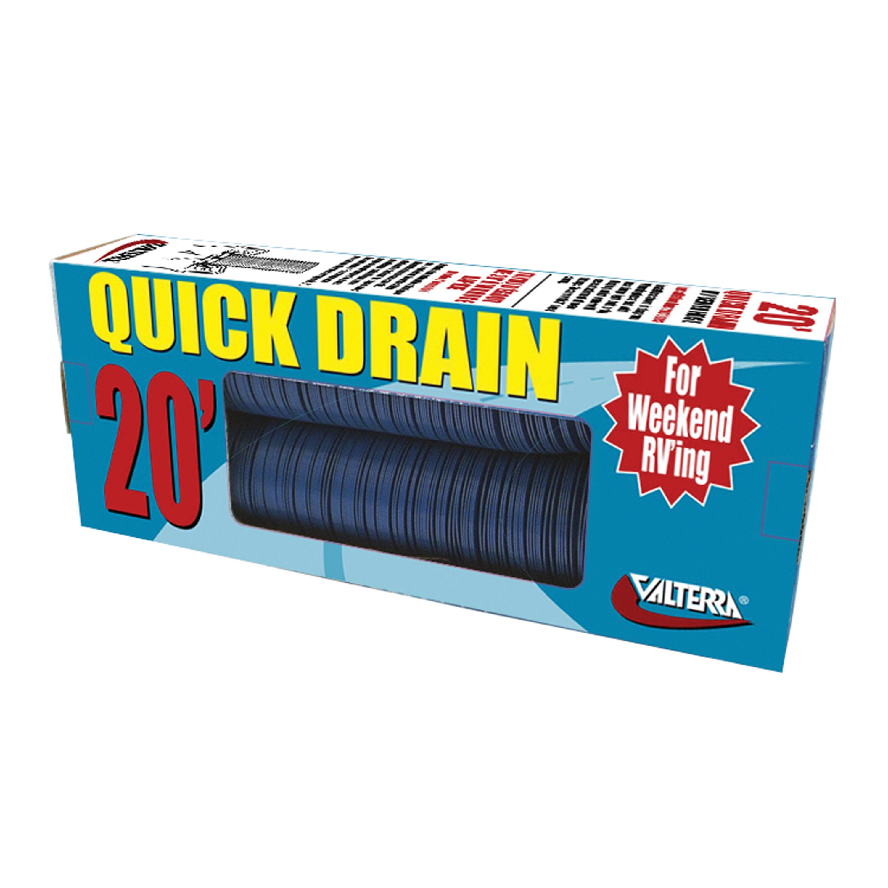 Valterra D040046 Quick Drain Standard RV Sewer Hose 20' (Boxed