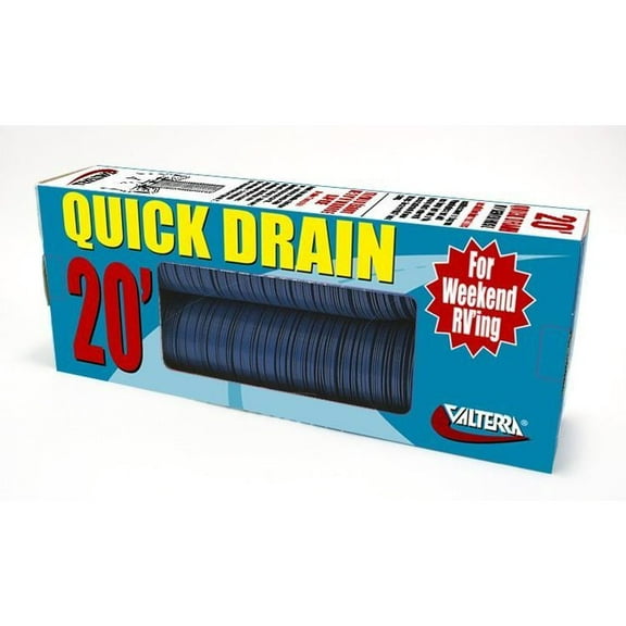 Valterra D04-0046 Quick Drain Standard RV Sewer Hose - 20' (Boxed)