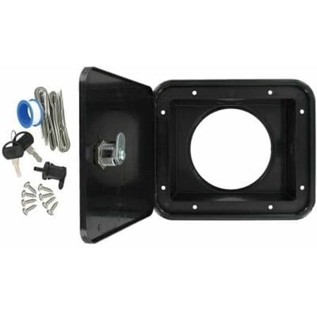 Valterra D04-0471BKVP Sewer Hose Hatch - Black