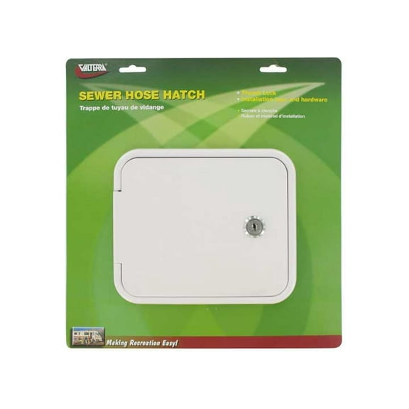 Valterra D04-0471VP Sewer Hose Hatch - White