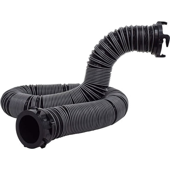 Valterra D04-0610 Silverback Extension Sewer Hose, 10' Extended, Black