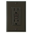 thumbnail image 1 of Diamond Group DG15BVP GFI Receptacle with LED Indicator Light - 15A, 120V, Brown, 1 of 3