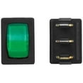 thumbnail image 1 of Valterra DG238VP Mini 12V Illuminated On/Off SPST Switch Black/Green, 1 of 1