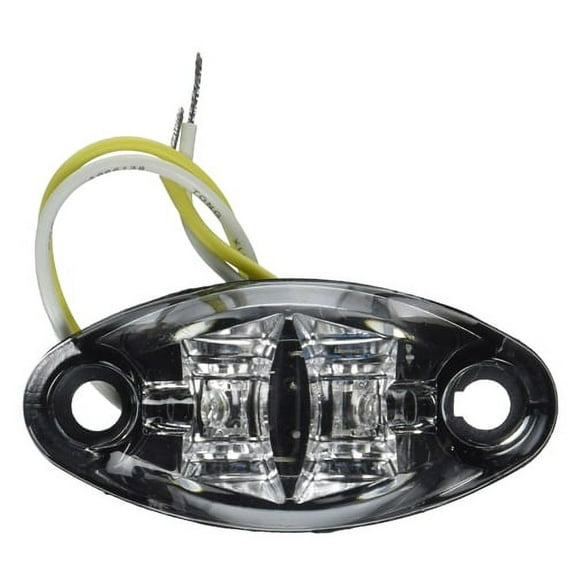 Valterra DG52503VP Dragon's Eye Amber LED Side Marker Light - 2-Wire - Clear Lens
