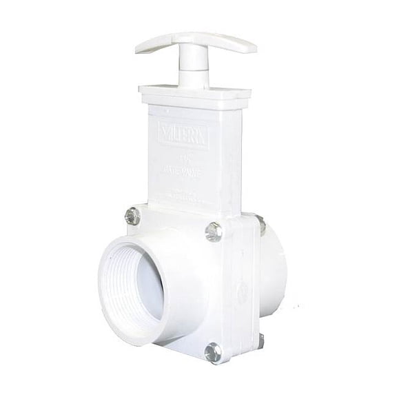 Valterra Gate Valve,1 1/2",PVC,Slip 6109GR