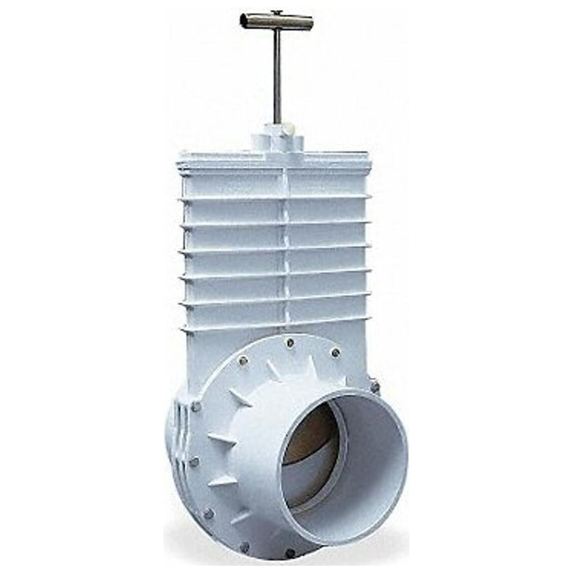Valterra 8" White PVC Gate Valve with Stainless Steel Handle