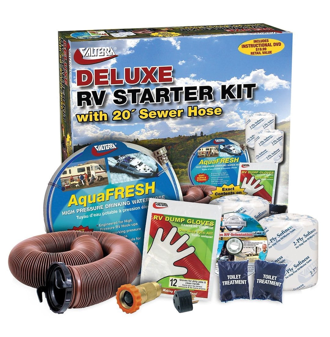 Valterra K88108DVD Deluxe RV Accessory Starter Kit with Pure Power and DVD
