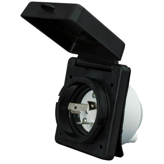 Valterra A10-30INBKVP 30 Amp Power Inlet - Black