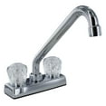 thumbnail image 1 of Valterra PF211304 Two-Handle 4" Bar Faucet - 8" Hi-Rise Tubular Spout, Chrome, 1 of 2