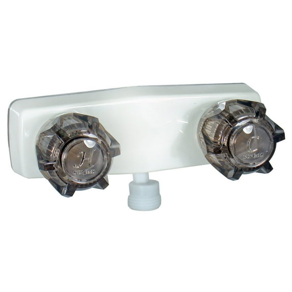 Valterra PF213243 Two-Handle 4" Shower Valve with Vacuum Breaker - White