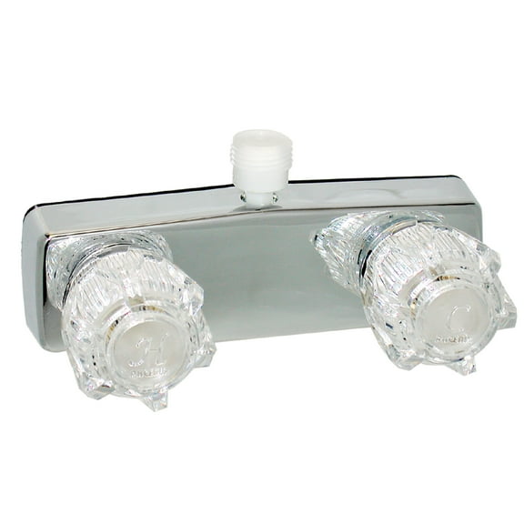 Valterra PF213350 Plastic Two-Handle 4" Shower Valve with Vacuum Breaker - Chrome