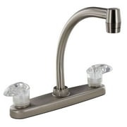 Valterra PF221402 Catalina Two-Handle 8" Kitchen Faucet with Hi-Arc Spout - Brushed Nickel