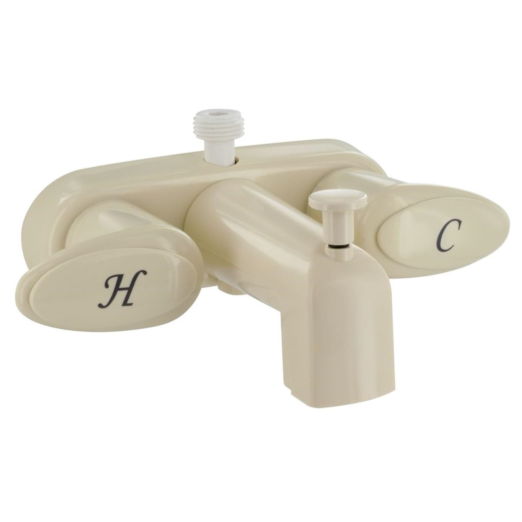 Biscuit Bronze 4-Inch Two-Handle Lavatory Faucet