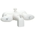 thumbnail image 1 of Valterra PF223261 White 4in Tub & Shower Faucet, 1 of 2